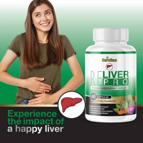 Dietary supplement presentation highlighting liver wellness, metabolic regulation, and daily detox support on a professional landing page